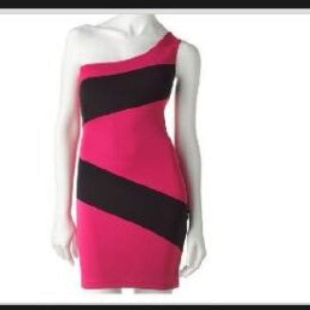 Lily Rose one shoulder cocktail dress-Size M EUC